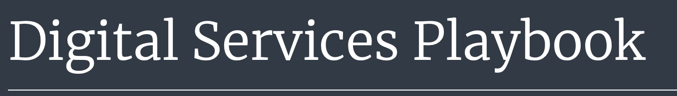 Digital Services Playbook